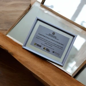 Placa de homenagem 10 x 15