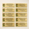 Placa de identificação 10 x 3 cm Placa de identificação 10 x 3 cm