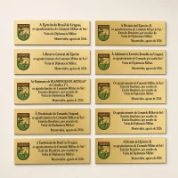 Placa de identificação 10 x 3 cm Placa de identificação 10 x 3 cm